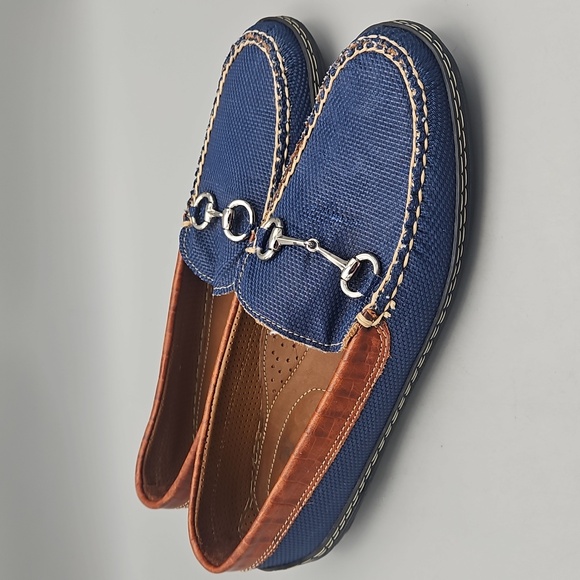TB Phelps Traditions Mesh Bit Drivers Navy Men 9 M loafers slip on Horse Bit main image 6
